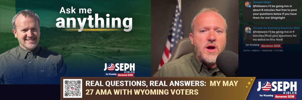 Real Questions, Real Answers: My May  27 AMA with Wyoming Voters